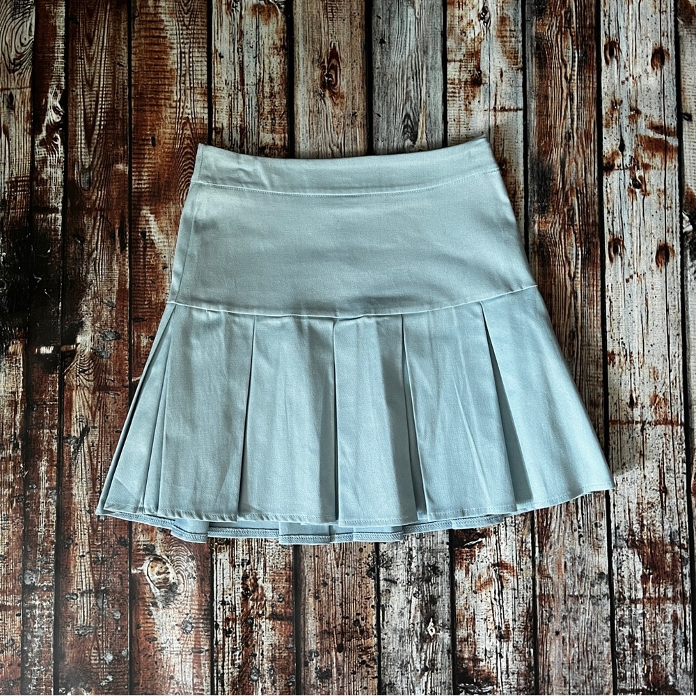 Tilly's Full Tilt Blue Pleated Tennis Skirt